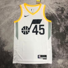 NBA 2023 Men Utah Jazz White #45 MITCHELL Jersey High Quality Name and Number Print