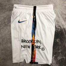 NBA Men 2023 Brooklyn Nets City Version White Pant High Quality Name and Number Print