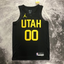 NBA 2023 Men Utah Jazz Black with Jordan Logo #00 CLARKSON Jersey High Quality Name and Number Print