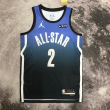 NBA Men 2023 Brooklyn Nets All Stars Blue #2 IRVING Jersey High Quality Name and Number Print