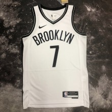 NBA Men 2023 Brooklyn Nets White #7 DURANT Jersey High Quality Name and Number Print