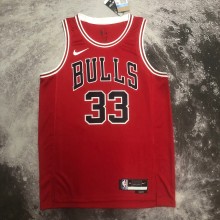 NBA Men 2023 Chicago Bulls Red #33 PIPPEN Jersey High Quality Name and Number Print