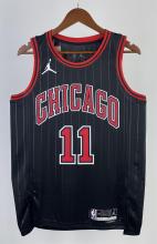 NBA Men 2023 Chicago Bulls Black with Jordan Logo #11 DEROZAN  Jersey High Quality Name and Number Print