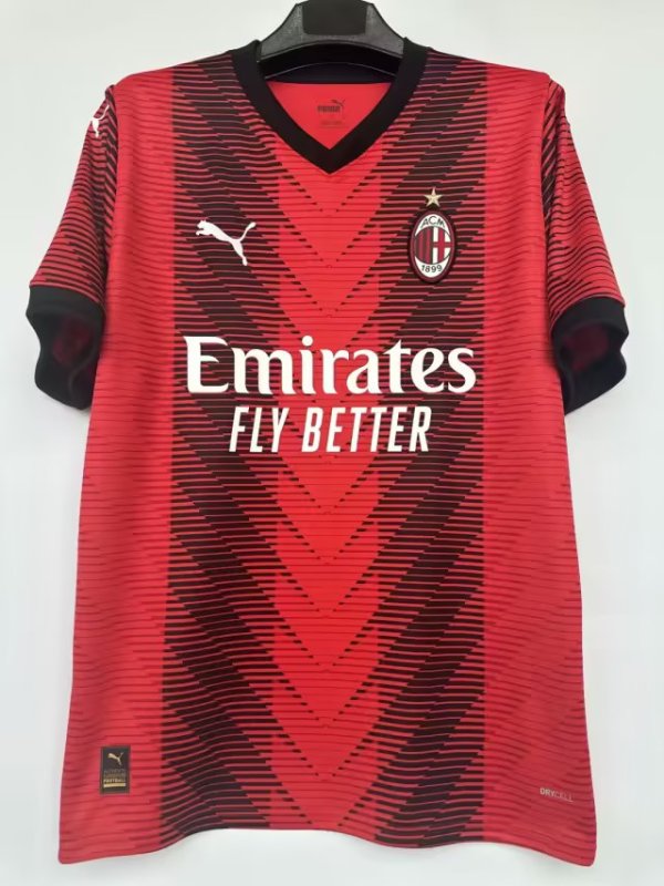 23/24 AC Milan Home Jersey Fans Version  1:1 Quality