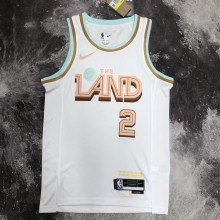 NBA Season 2023 Men Cleveland Cavaliers White #2 IRVING Jersey High Quality Name and Number Print