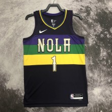 NBA Men 2022/23 New Orleans Pelicans City Edition #1 WILLIAMSON Jersey High Quality Name and Number Print