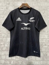 Rugby 2023 New Zealand Black Training Rugby Jersey High Quality