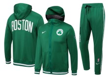 NBA Boston Celtics Green with Cap Jacket Tracksuit High Quality
