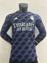 23/24 Real Madrid Away Long Sleeve Jersey Player Version 1:1 Quality