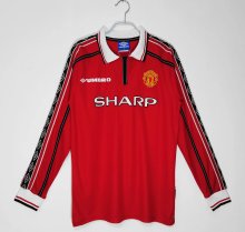 1998 Man United Home Long Sleeve Retro Jersey