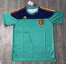 2010 Spain Goalkeeper Green Fans Version Retro Jersey