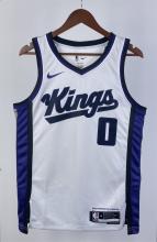 NBA Men 2024 Sacramento Kings White #0 MONK Jersey High Quality Name and Number Print