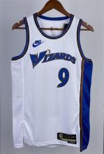 NBA Men Season 2023 Washington Wizards White Retro #9 AVDIJA Jersey High Quality Name and Number Print