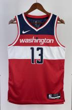 NBA Men 2023 Washington Wizards Red #13 POOLE Jersey High Quality Name and Number Print