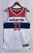 NBA Men 2023 Washington Wizards White #33 KUZMA Jersey High Quality Name and Number Print