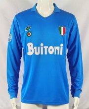 87/88 Napoli Home Retro Jersey Long Sleeve Thail  Quality