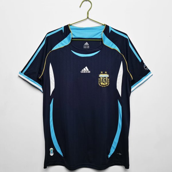 2006 Argentina Away Retro Jersey Fans Version