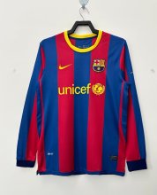 10/11 Barcelona Home Retro Jersey Liga Version Long Sleeve