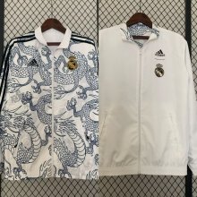 23/24 Real Madrid Dragon Windbreaker Jacket two-sided Jacket Thai Quality