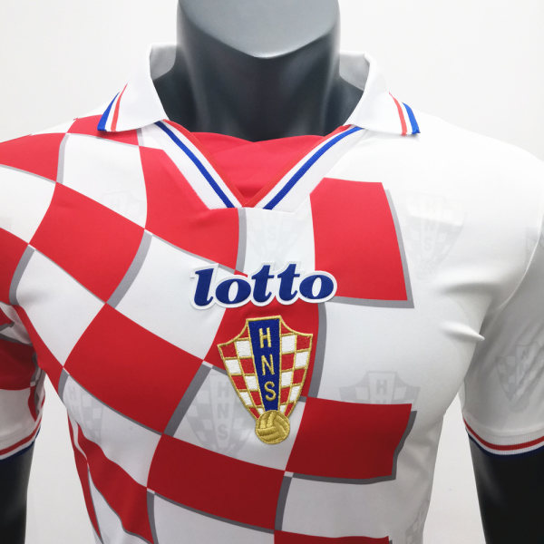 Croatia 1998 Home Retro Soccer Jerseys