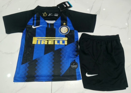 Inter Milan 20th Anniversary Edition Kids Home Soccer Jersey and Short Kit
