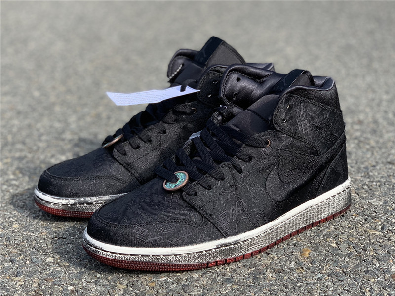 clot air jordan 1 black