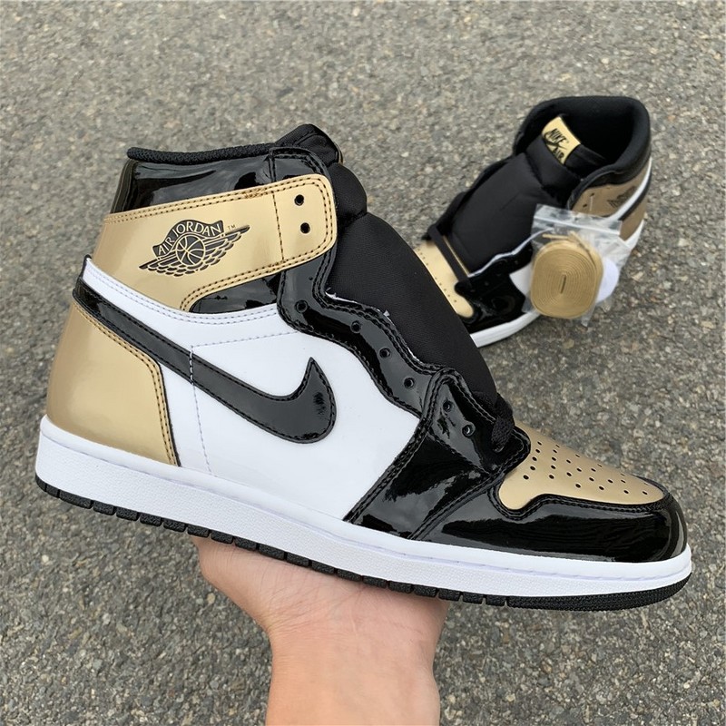 jordan 1 patent gold toe