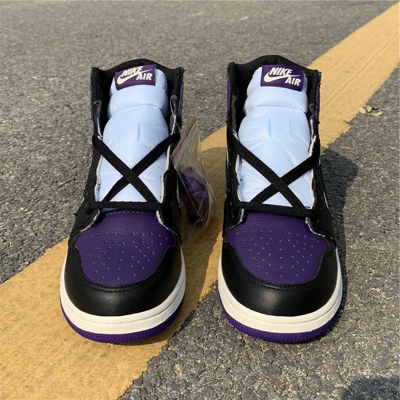 nike air jordan 1 retro high og gs court purple