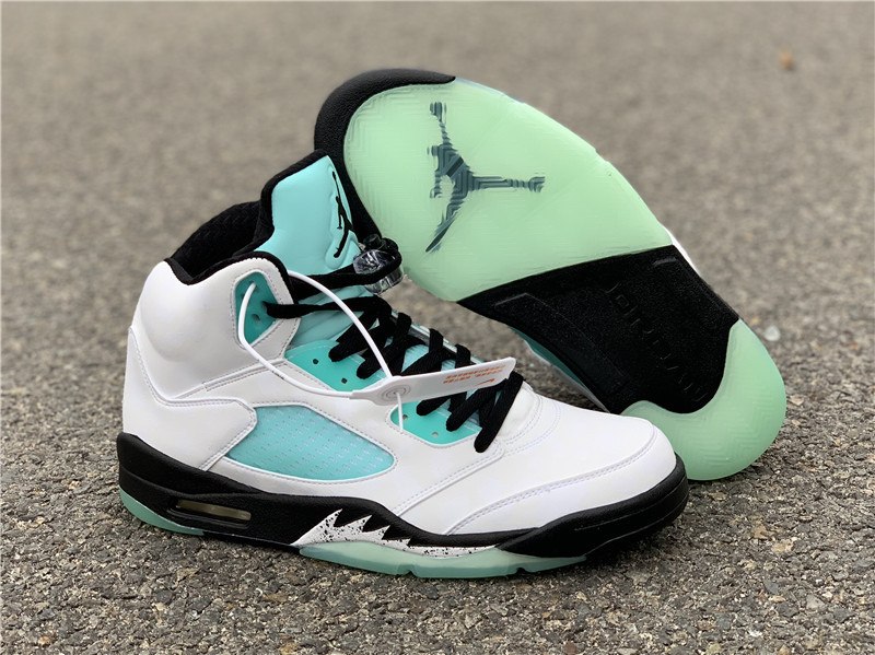 jordan retro 5 island green