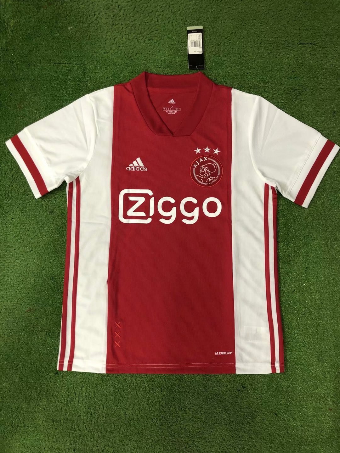 2020-21 Ajax Home Football Shirt jersey