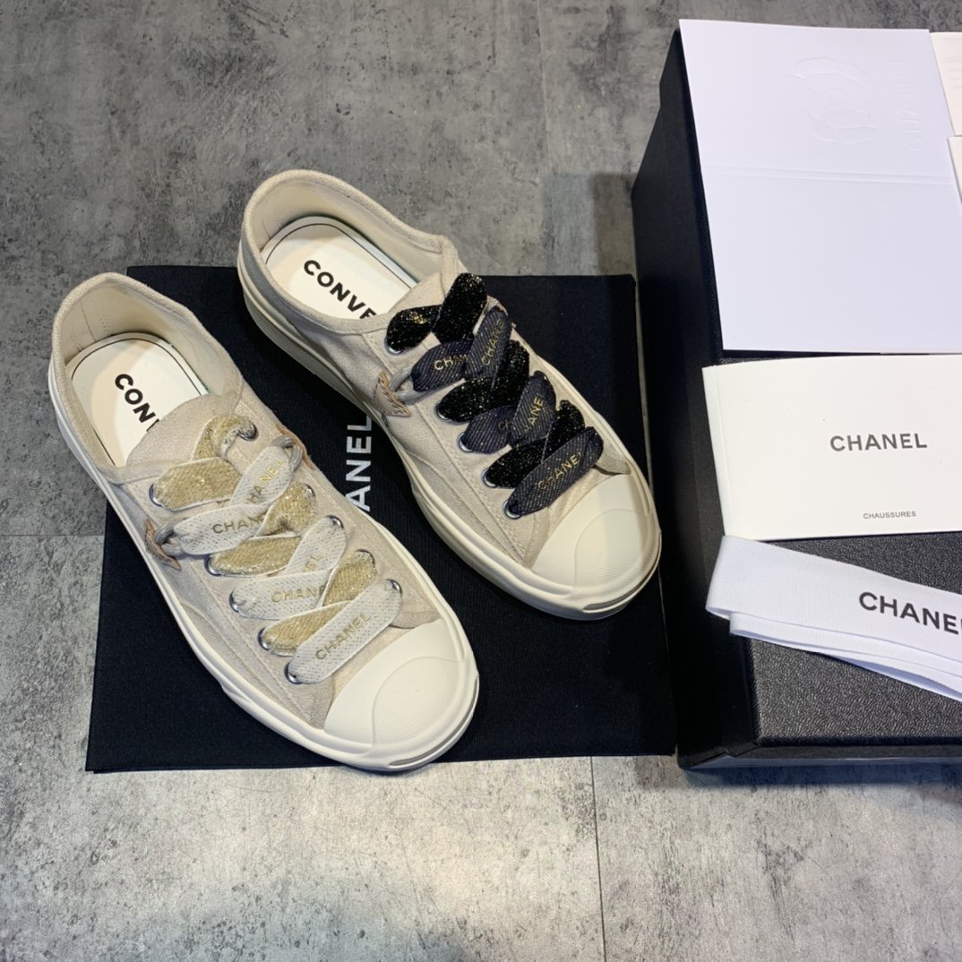 Chanel co branded converse co branded 