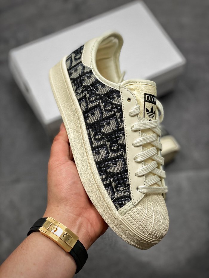 US$ 109.00 - Adidas superstar x Dior co branded shell head casual board  shoes - www.aclotzone.com