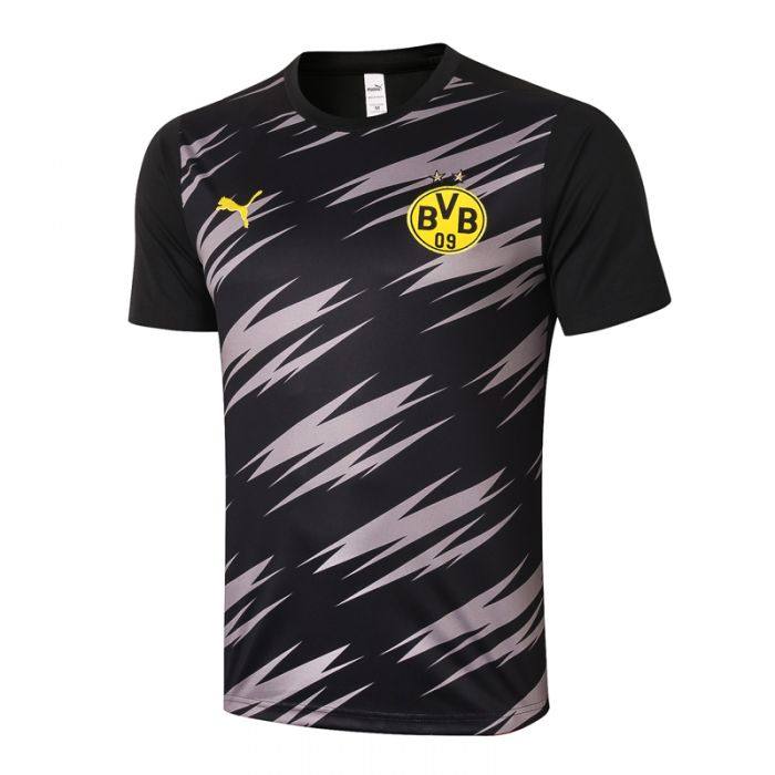 20/21 Borussia Dortmund black short sleeve training suit