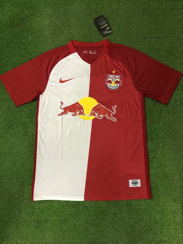 20-21 New York Red Bulls red and white soccer jersey