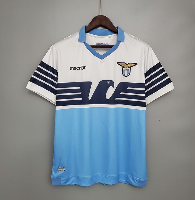 Retro Lazio 2014 home version short sleeve training suit