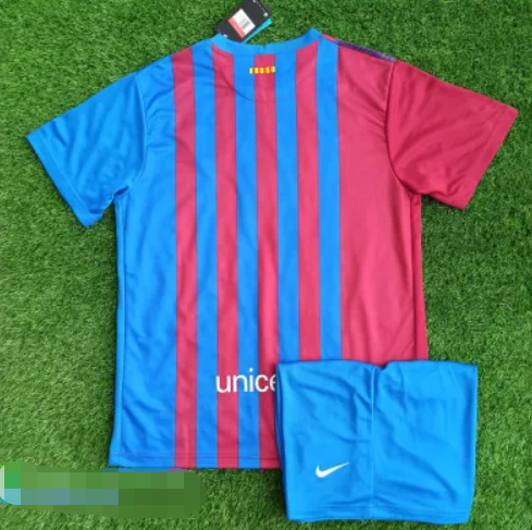 21 22 Barcelona Home Soccer Jersey And Short Kit