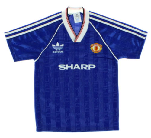 1988 Manchester United away Soccer Jersey