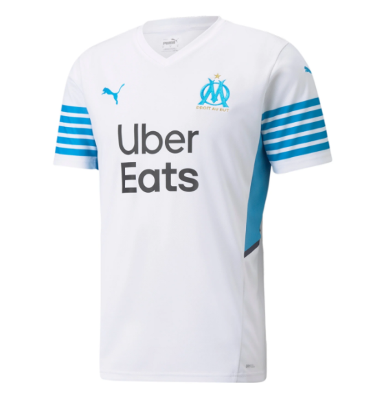21-22 Thai Version Olympique Marseille home soccer Jersey