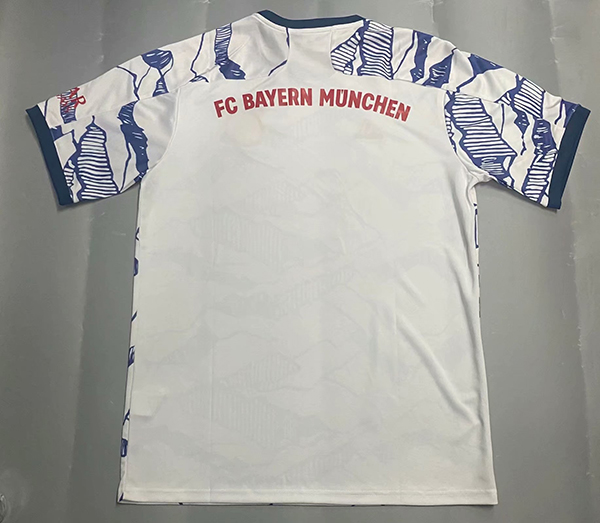 Bayern Munich 21 22 Third White Blue Soccer Jersey