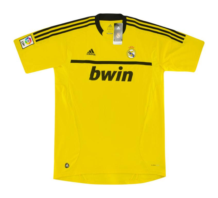 Real Madrid 11/12 GK Yellow Soccer Jersey