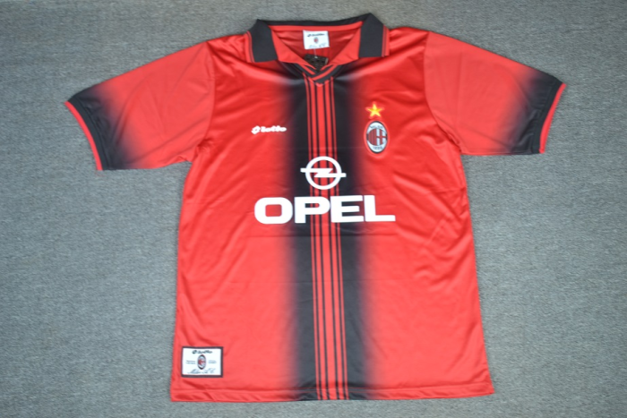 AC Milan 97/98 Home Soccer Jersey