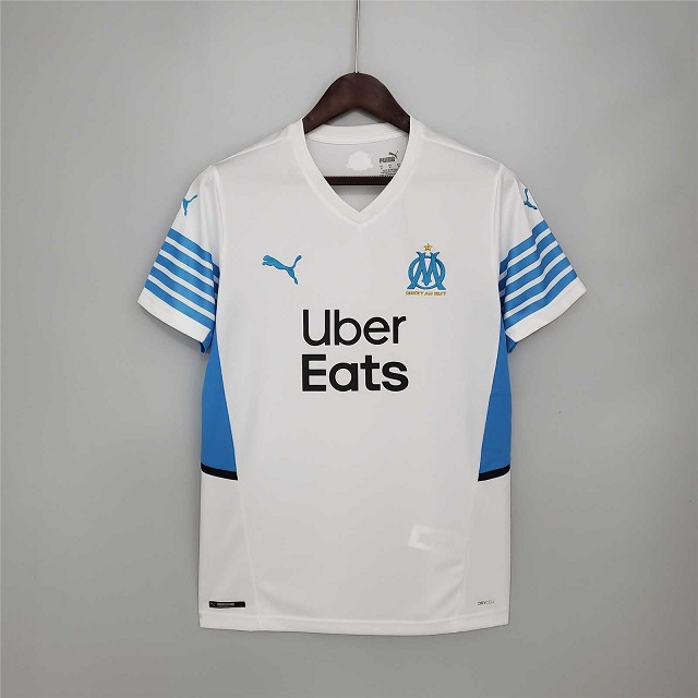 21-22 Thai Version Olympique Marseille home soccer Jersey