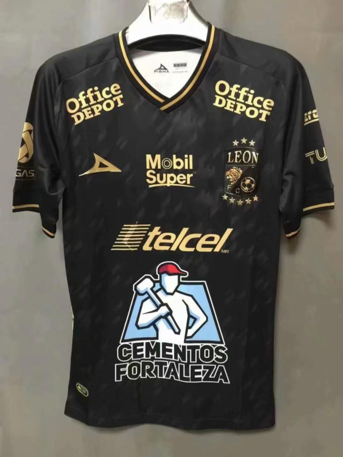 Club Leon 21 22 Away Black Soccer Jersey