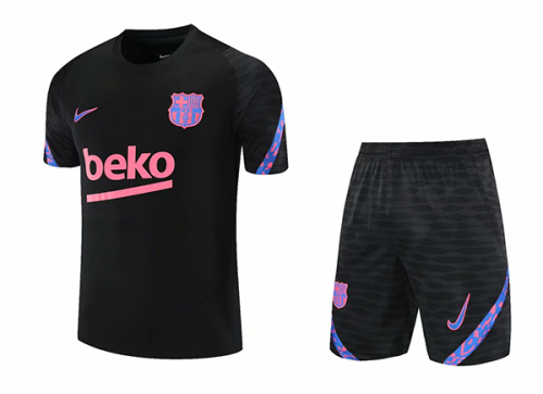 Barcelona 21/22 Black/Pink Training Kit Jerseys