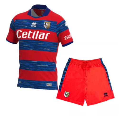 Kids Parma 21/22 GK Red/Dark Blue Soccer Jersey and short Kit