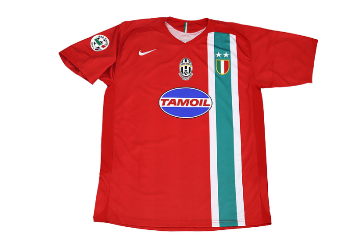 Juventus 05/06 Third Red Soccer Jersey