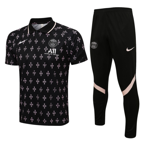 PSG 21/22 Black/Light Pink Training Kit Jerseys 2