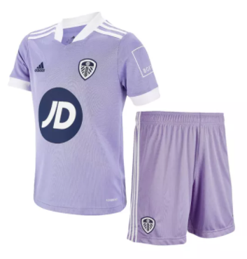 Kids-Leeds United 21/22 Third Light Purple Soccer Jersey