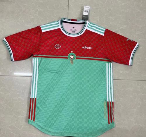 Morocco 22/23 Special Red/Green Soccer Jersey