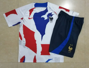 France 22/23 White/Blue/Red Training Kit Jerseys